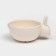 The plate is deep "bunny", white, ceramics, d = 18 cm, 1.6 l, Iran
