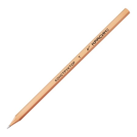 Pencil black -grain Krasin "Designer", h, hexagonal, sharpened-2