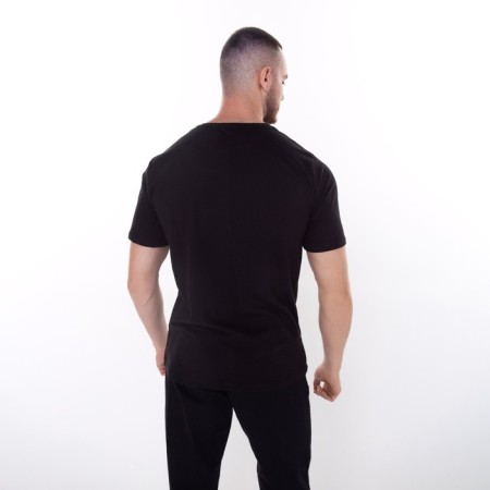 T -shirt male "Dragon", black color/white print, size 58-4