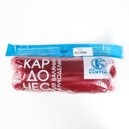 Fasting wool "cardoches" 100% half -toned wool 100g (091 cherries)-5