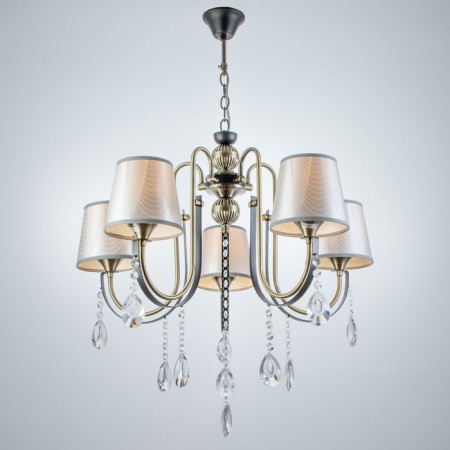 Chandelier NH5270/5 AB+BK bronze/black 5x40W E27 64x61x85cm-1