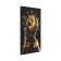 Carty clock, wall-mounted interior "black gold", silent, 35 x 60 cm