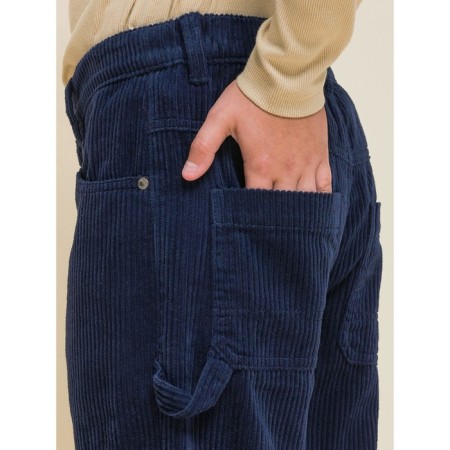 Pants for boys, height 116 cm, dark blue color-12