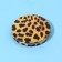 Folding mirror “Animal”, d = 7 cm, with an increase, artificial leather, color “leopard”