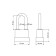 The Stayer Master castle is hinged, all -weather, with udin. hardened. as an arc, on a card, 50 mm