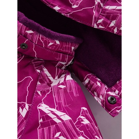 Ski costume for a girl, height 104 cm, raspberry color-11