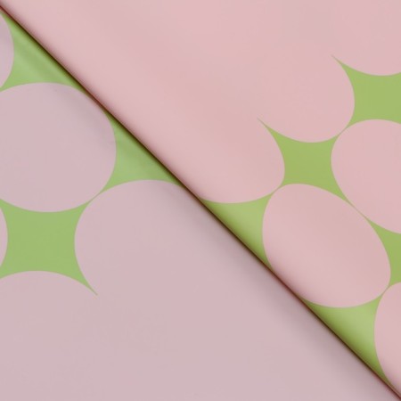 Film for flowers matte, "Shine", 57x57cm, pink and neon green-1