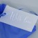 Bager Organza Blue Blue "Sineva", with a nameplate, 10 x 12 cm +/- 1.5 cm