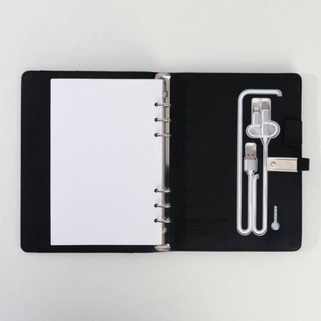Diary with a built -in charger 8000 mAH and a flash drive 16 GB "Universal", 17.5 x 23.5 cm-8