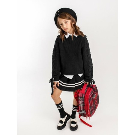 Свитер для девочки Amarobaby Knit Wear, рост 152 см, цвет чёрный-11