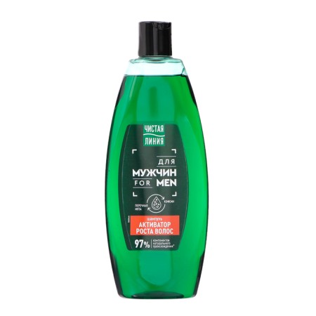 Shampoo for men Pure line with peppermint and caffeine, 600 ml