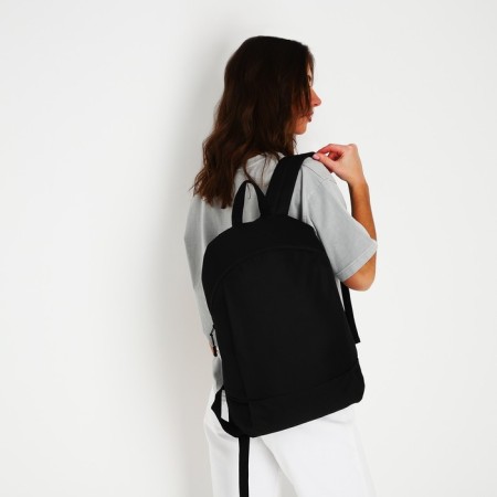 School textile school 46x30x10 cm, vertical pocket, black color-11