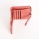 Women's wallet on the button, pink color