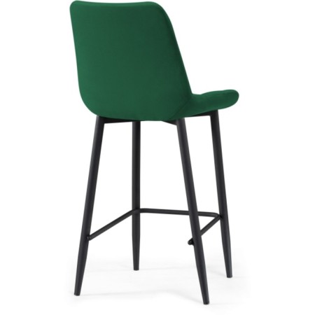 Chair Barry Alst Metal/velor, Black/Green 50x58x99 cm-3