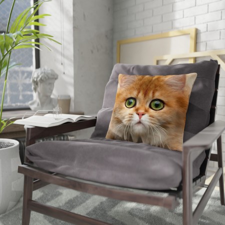 Decorative Ethel Pillow "Golden Chinchilla" 40x40 cm, Gabardin, 100% p/e-1