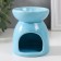 Aroma lamp ceramics "Underwater World" Blue 7.2x7.2x8.9 cm