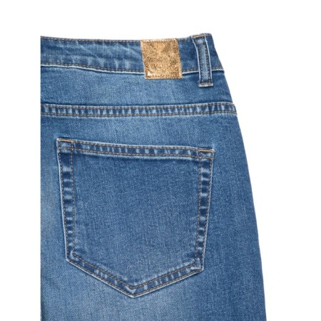 Women's jeans with a high landing CONTE Elegant Mom Fit, size M, color Mid Blue-7