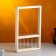 Kashpo wooden 25x40x4.5 cm with 5 flasks "Extra Frame", natural give beautifully