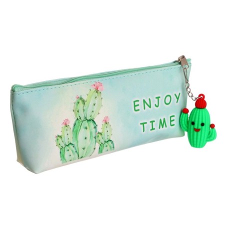 School Penal on a zipper, with a suspension, "flowers", mix-7