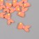 Decor for creativity plastic "Orange tail of the mermaid" set of 12 pcs 2.3x1.4 cm