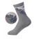 Set of women's socks, size 23-25, 6 pairs, light-gray color