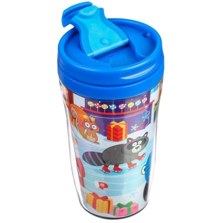 Thermal engine with puzzle “Blue Tractor: New Year in the city”, 54 elements, 250 ml-8