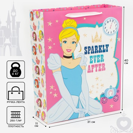 Gift package "Cinderella" 31x40x11.5 cm, packaging, princesses