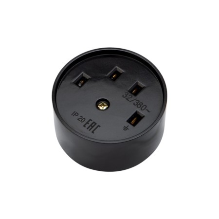 RS rosette for electric stove 32 A, 380 V, 3P+re (OU) Black Rexant