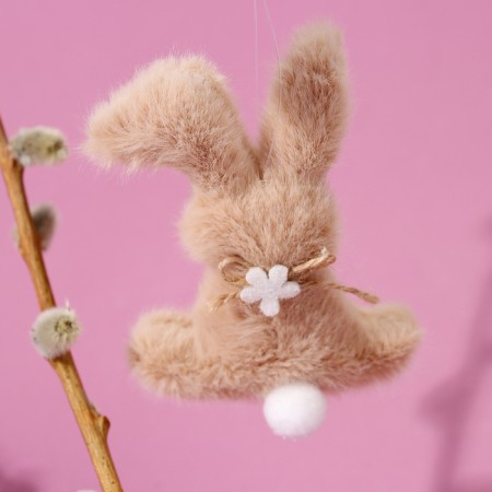 Soft toy "Bunny" on the suspension, 11 cm, color mix-4