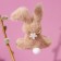 Soft toy "Bunny" on the suspension, 11 cm, color mix