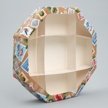 Folding box "Mail", 29 x 29 x 5 cm, new year-2