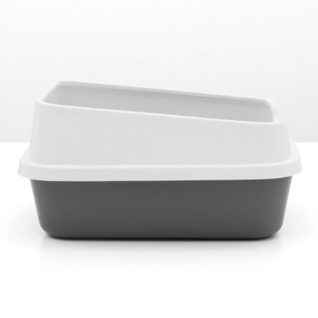 Sima luxe toilet with a grid and an side 30 x 39 x 19 cm, gray-3