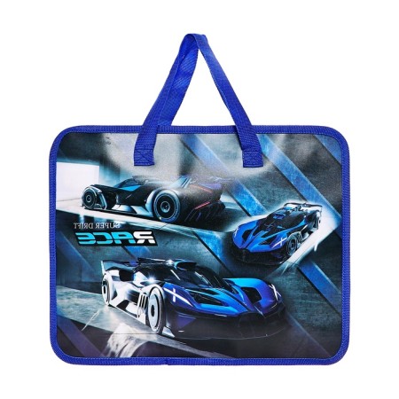 Folder with handles plastic, A4, cars-2