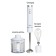 ECO-315HB blender, submersible, 800 watts, 500 ml, white color