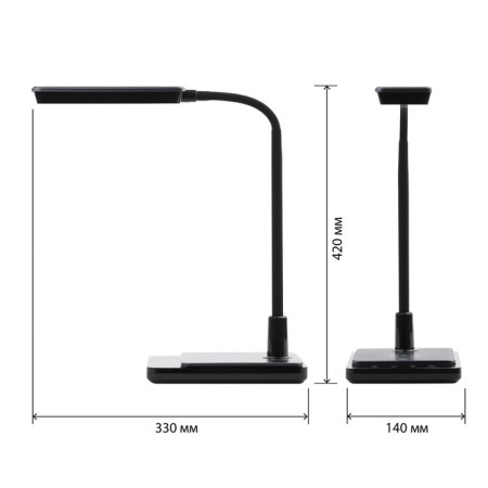 NLED-499-10W-BK desktop with the base black-2