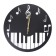 Watch Wall Interior "Piano", silent, D-40 cm