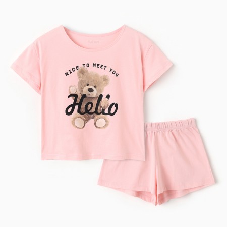 Pajama female (T -shirt and shorts) KAFTAN HELLO p. 40-42, pink-5