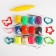 Dough-plastilin, 12 colors, 6 molds + rocking roller: 16 cm