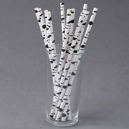 Pipe for the cocktail "Zebra", a set of 12 pcs.-3