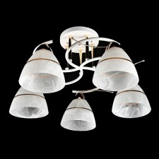 Fire Steak of Economics Crime Code 10098/5wt+FGD WT, 5x60W, E27, 28x50x50 cm, white color