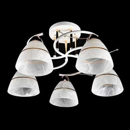 Fire Steak of Economics Crime Code 10098/5wt+FGD WT, 5x60W, E27, 28x50x50 cm, white color