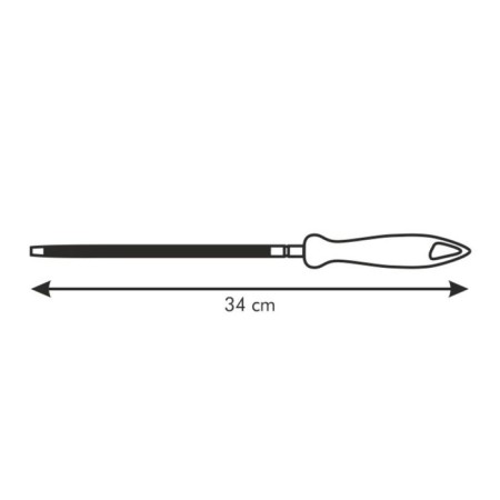 Musat Tescoma Presto, for sharpening kitchen knives, steel, plastic, 20 cm-1