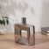 VAZA Ceramics Table "Bram" straight, 20x17 cm, silver