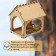 DIY wooden feeder for birds "Kon-A", 14 × 17.5 × 19 cm, Greengo