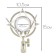 Holder for the microphone Music Life F02, Spider, D-4.5/5 cm, 10.5 x 15 cm, milk