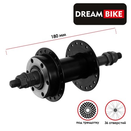 Big Bike Bike, 36 holes, under a rattle, under a nut, under a disk