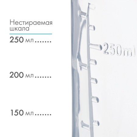 A bottle of feeding "Donuts", classic throat, 250 ml., 0 months, cylinder, with handles-2