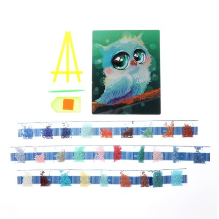 Diamond mosaic with a partial filling on the stand for children "Owsk"-3