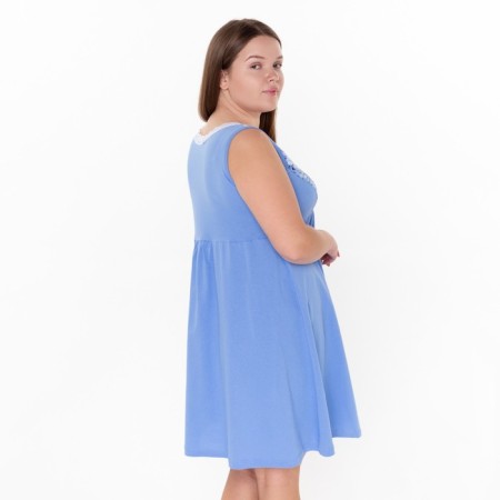 Night shirt female, blue color, size 46-3