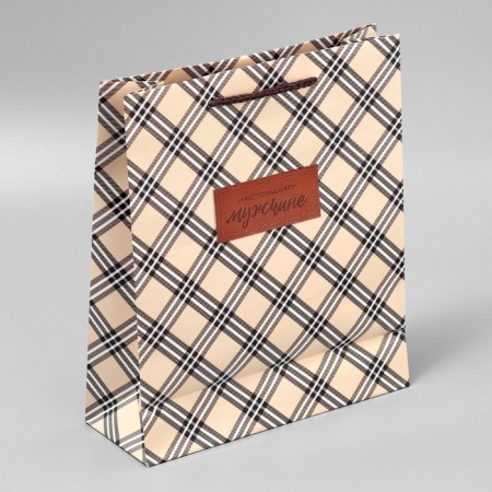 Gift package laminated, packaging, “real man”, ml, 25 x 21 x 8 cm-6